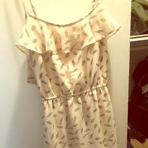 Feather pattern dress